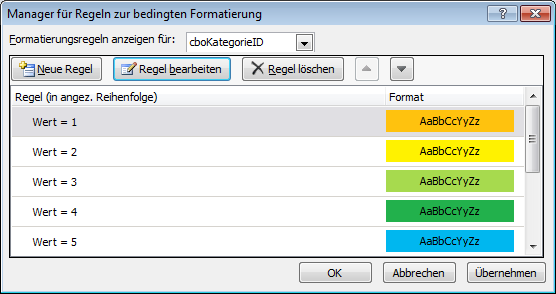 Bedingte Formatierung unter Access 2010 [Access im Unternehmen]