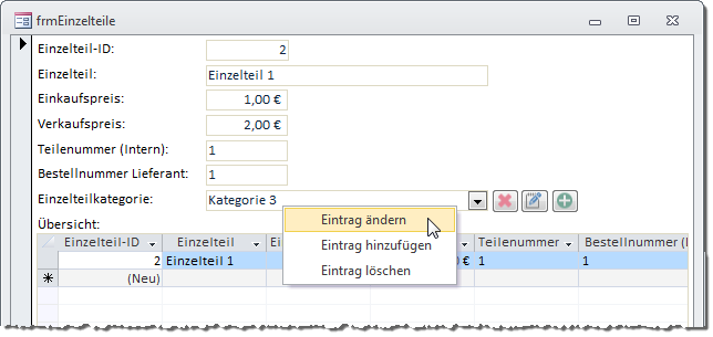 So soll das Formular später aussehen.