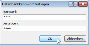 Datenbankkennwort festlegen