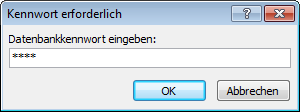 Abfrage des Datenbankkennworts