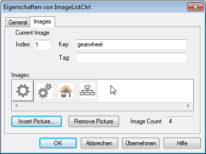 Hinzufügen der benötigten Icons für das TreeView-Steuerelement