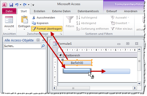 Die Umschaltfläche lässt sich leicht anpassen.