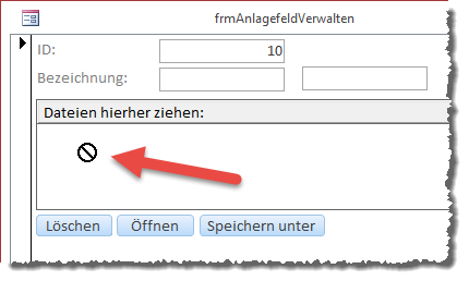 Versuch, ein anderes Objekt als eine Datei auf das ListView-Steuerelement zu ziehen