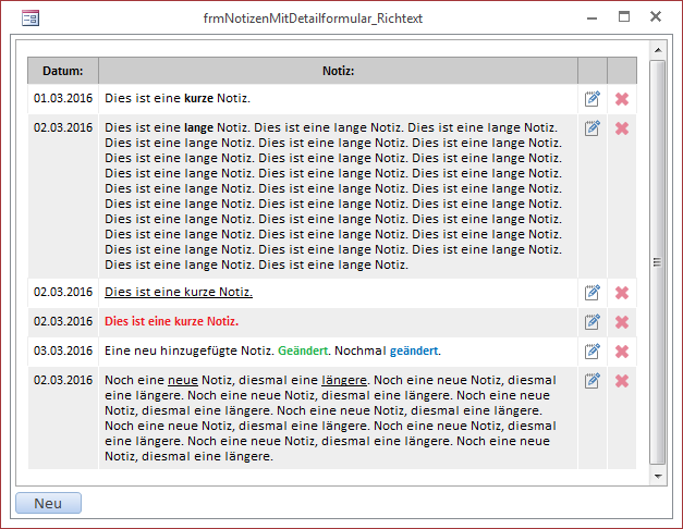 Durch Änderung einer einzigen Codezeile werden nun auch die HTML-Tags interpretiert.
