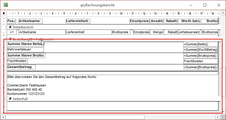 Steuerelemente für den Fußbereich