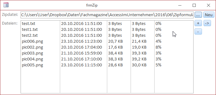 Erstellen einer Zip-Datei mit Windows-Bordmitteln