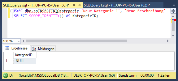 SCOPE_IDENTITY liefert nicht auf Anhieb den gewünschten Wert.
