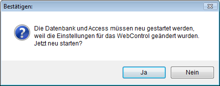 Automatische Aufforderung zum Neustart von Access über die Prozedur SetWebControlAsIE9 und eine Messagebox