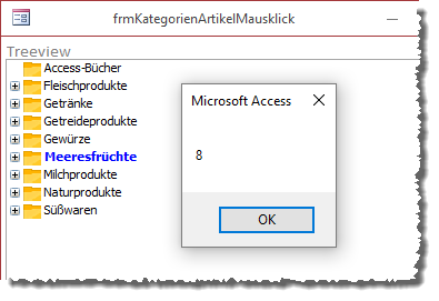 Ausgabe der ID des angeklickten Elements