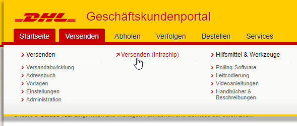 Das Versenden per Intraship funktioniert nicht mehr.