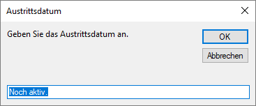 Vorbelegung für das Austrittsdatum
