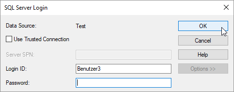 SQL Server-Logindialog