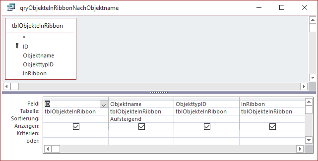 Datensatzquelle des Formulars sfmObjekteInTabelle
