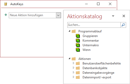 Ein Makro ohne sichtbare Name-Spalte
