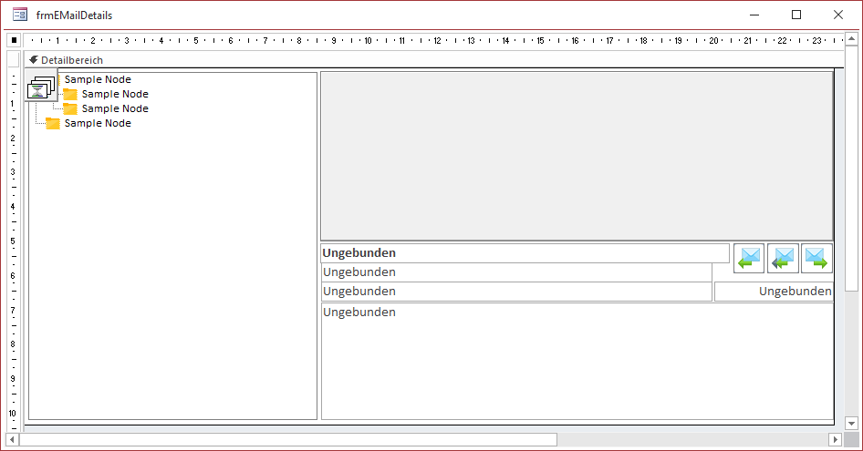 Hinzufügen von Steuerelementen zum Anzeigen einer E-Mail