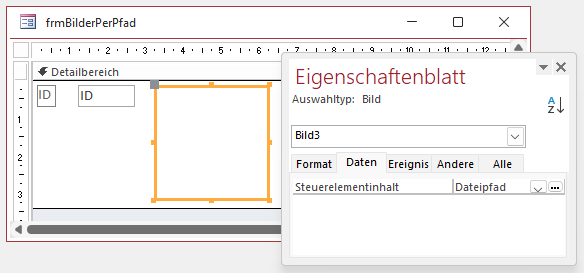 Einstellen des Steuerelementinhalts des Bildsteuerelements