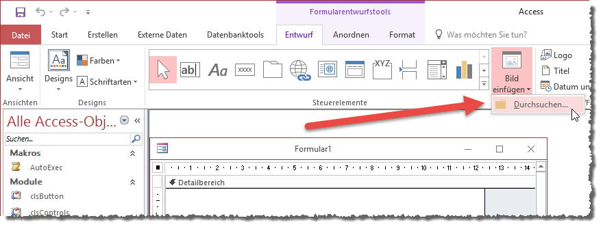 Hinzufügen von Bildern zur Tabelle MSysResources