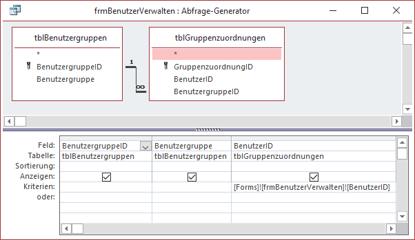 Datensatzherkunft des Listenfeldes lstZugewiesen