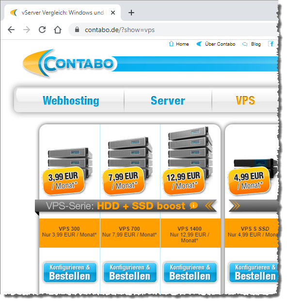 VPS-Angebote von Contabo