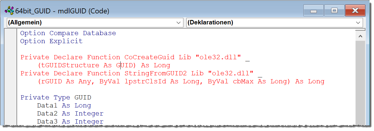 Fehlerhaft markierte API-Deklarationen