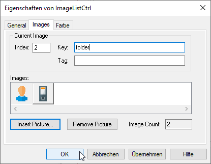 Bilder im ImageList-Steuerelement