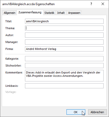 Datenbank-Eigenschaften