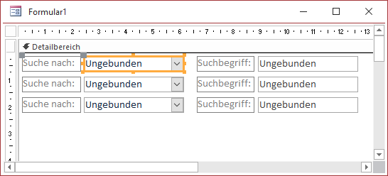 Zu benennende Steuerelemente