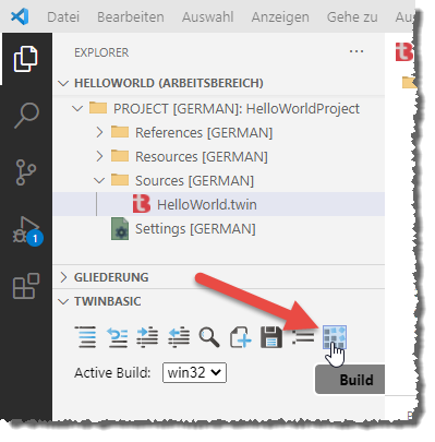 Erstellen des Projekts