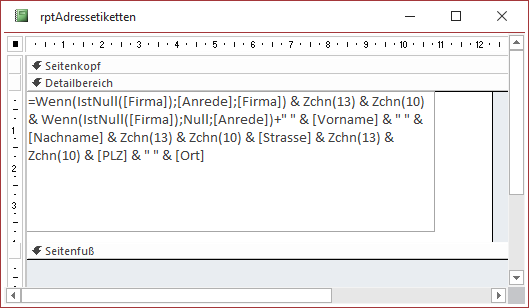 Erster Entwurf des Berichts