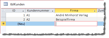 Ergebnis des Datenmakros