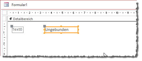 Ein einfaches Beschriftungsfeld