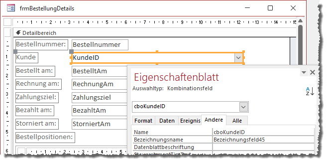 Einstellen von Präfixen für die Steuerelementnamen