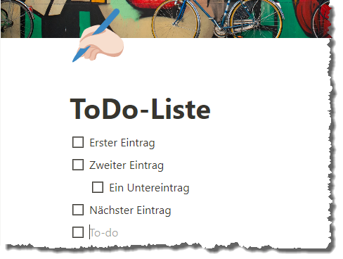 Einträge einer ToDo-Liste