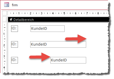 Steuerelemente verschieben ohne zu verschieben