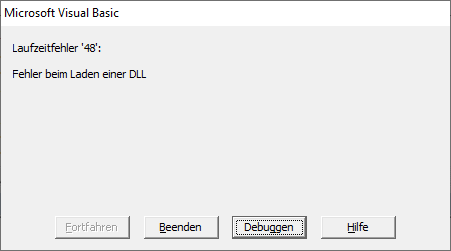 Fehler beim Versuch, einen nicht vorhandene Verweis per VBA zu entfernen