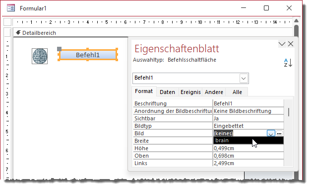 Gleiches Bild für eine Schaltfläche auswählen