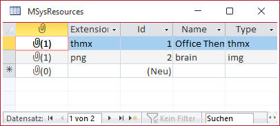 Bilddatei in der Tabelle MSysResources