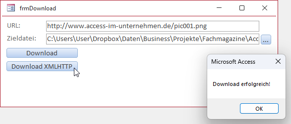 Weiteres Downloadverfahren per Formular