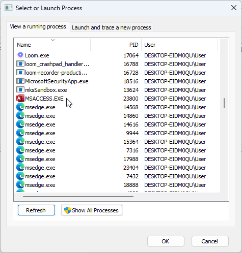 Übersicht der Prozesse