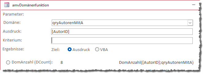 Anzeige nach dem Laden des Assistenten