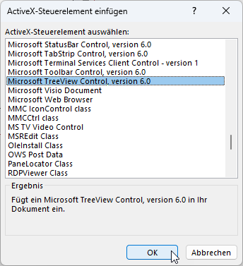 TreeView-Steuerelement selektieren
