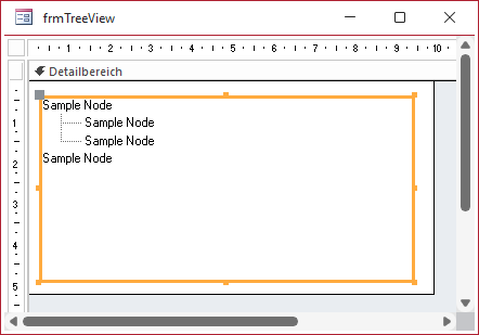 TreeView-Steuerelement nach dem Einbau