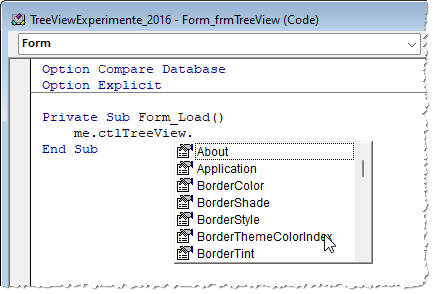 Referenzieren des Steuerelements