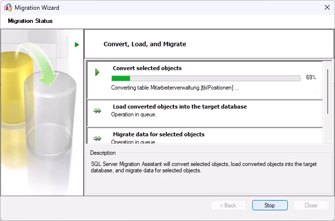 Migration: Konvertieren der zu migrierenden Objekte