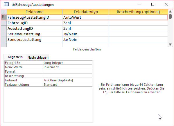 Erster Entwurf für die zusätzlichen Informationen
