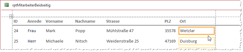 Spalten mit perfekter Breite