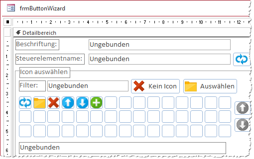 Diese Schaltflächenmatrix wollen wir per VBA erzeugen.