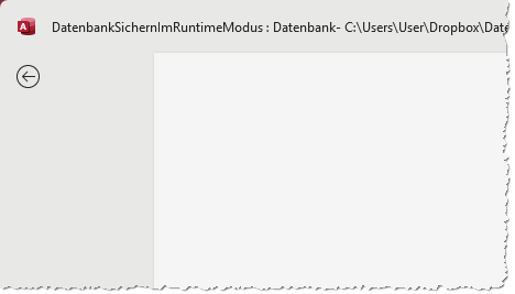 Auch das Datei-Menü ist nun völlig leer.